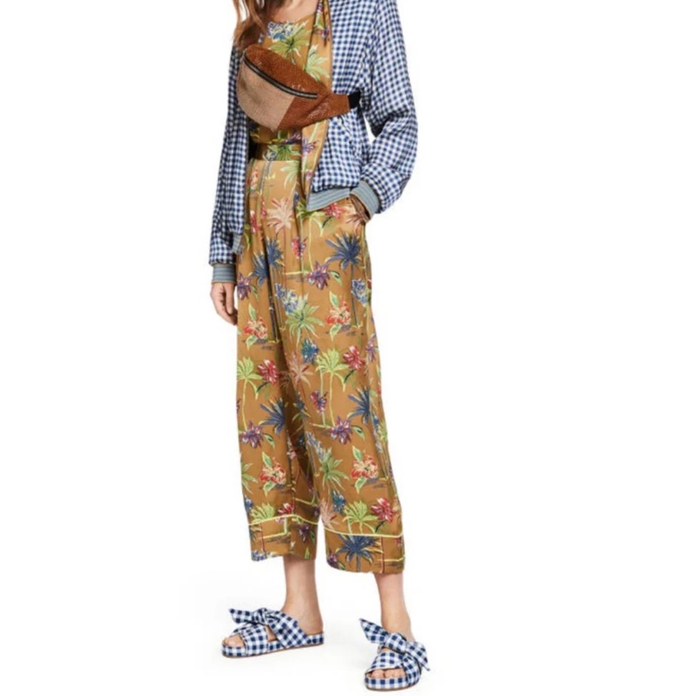 Scotch & Soda NWOT Tropical Print Wide Leg Trouser Pant